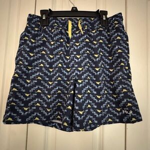Boy’s Navy and Yellow Swim Shorts